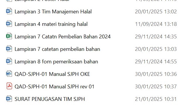 Pembuatan Dokumen Manual Halal untuk Registrasi Sertifikasi Halal Reguler BPJPH