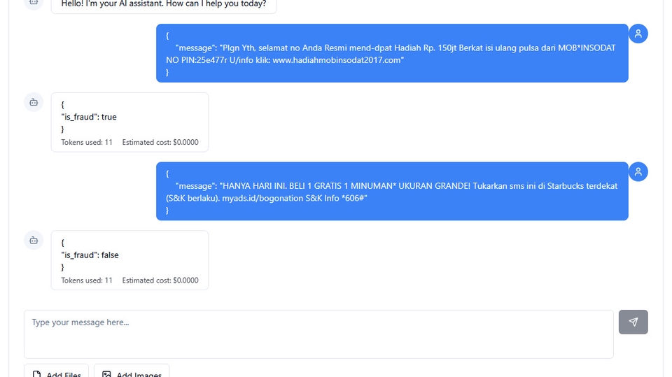 contoh hasil prompt klasifikasi