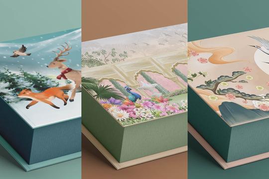 Luxury packaging design and visuals.