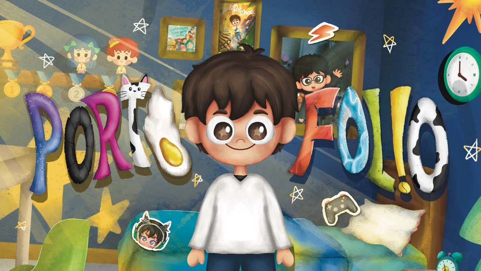 Illustration buku anak, Karakter, Animasi, illsutrasi, Chibi, Kartun, Poster, Branding, Cover buku