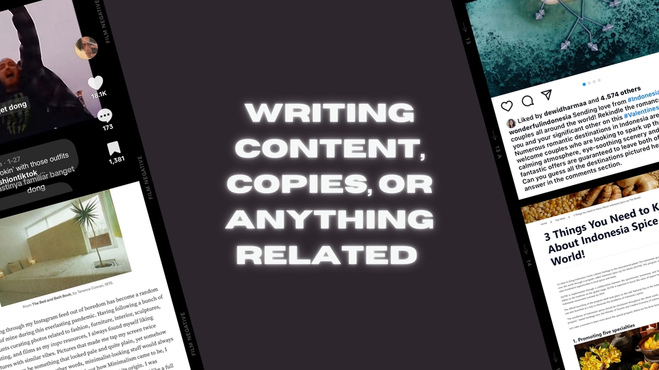 Jasa Penulis Artikel Berkualitas dan Bergaransi - Content, Copies, or Anything Related to Writing