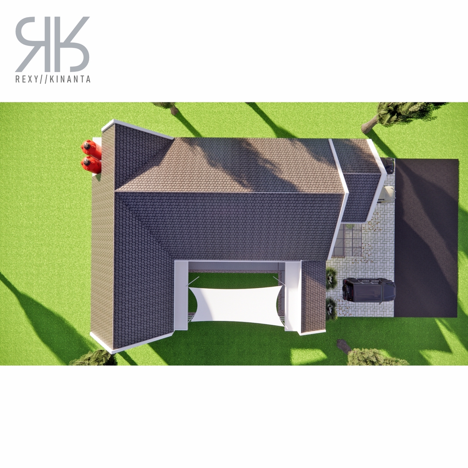 Perspektif 3D - Desain Eksterior Facade - 8