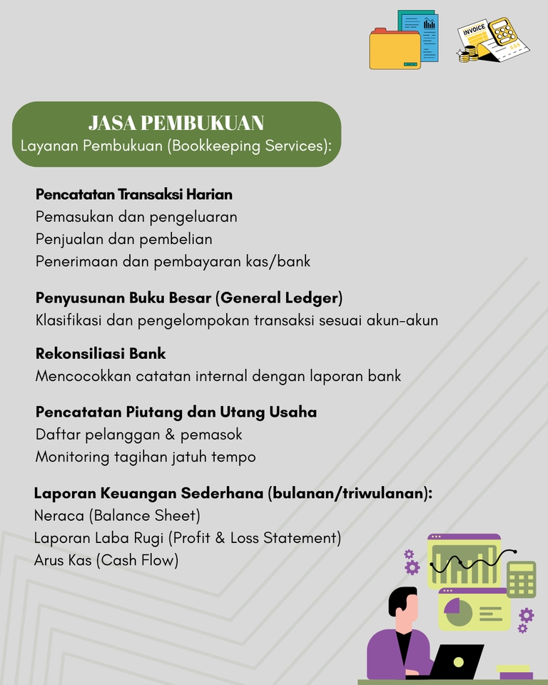 Akuntansi dan Keuangan - Layanan Pembukuan (Bookkeeping Services) - 2