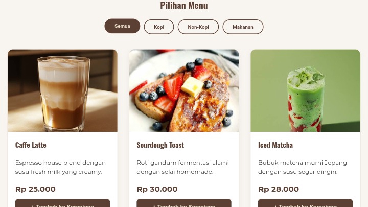 Website Front-End statis, deployed via Netlify, difokuskan pada optimalisasi performa tinggi