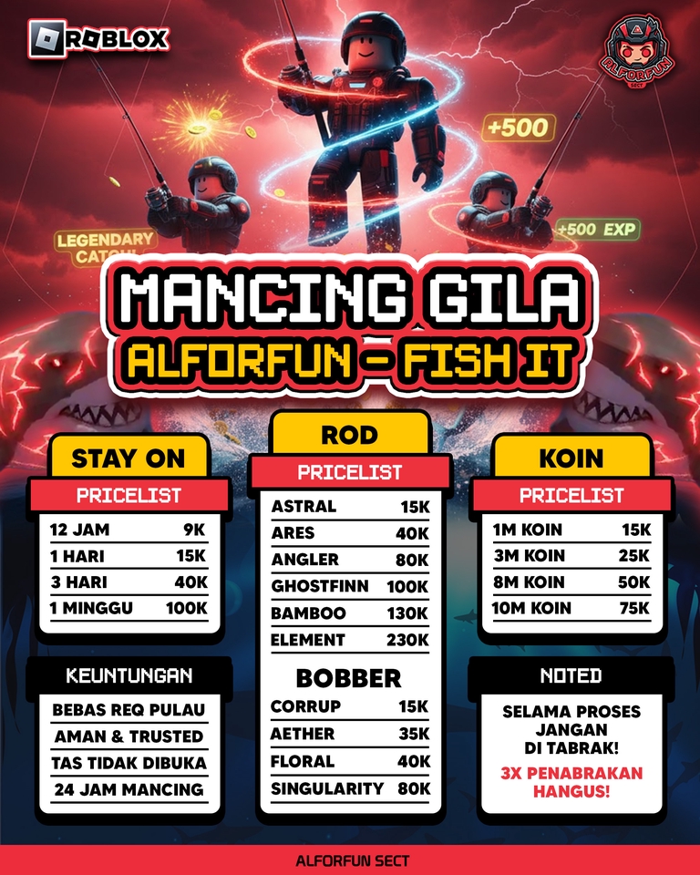 Gaming - JASA JOKI GAME ROBLOX FISH IT - 2