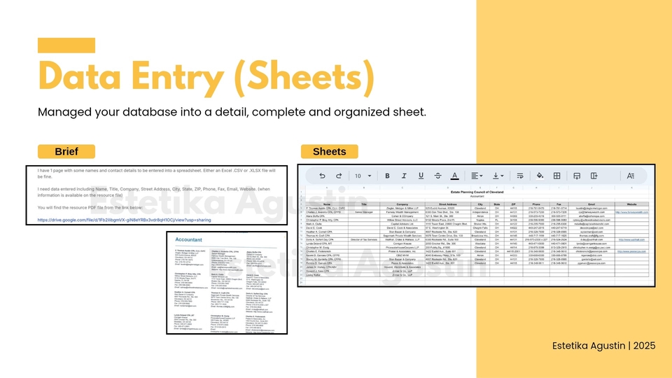 Data entry ke Excel atau Google Sheets