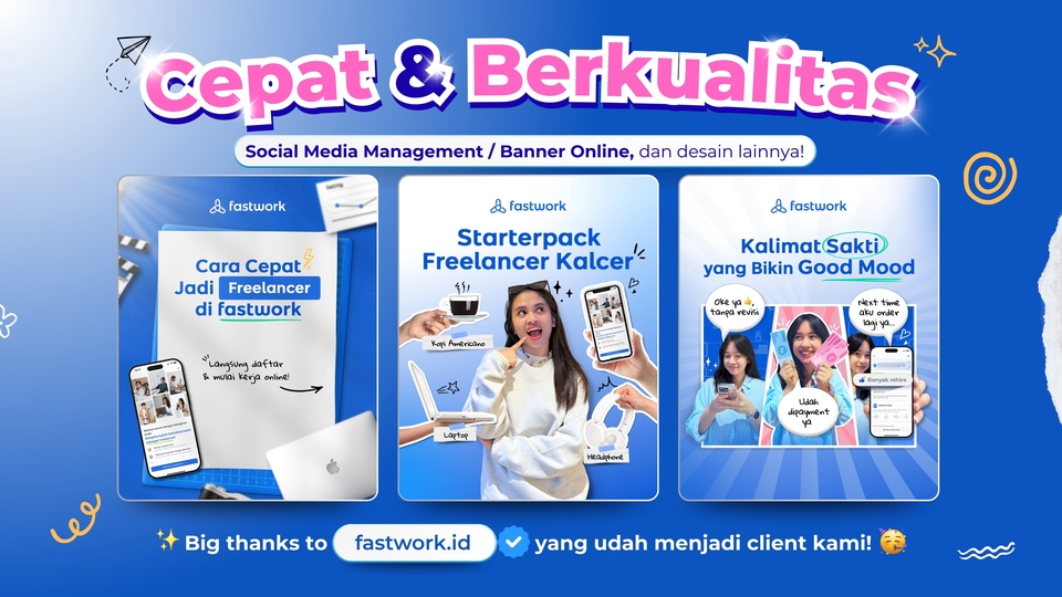 (CEPAT dan BERKUALITAS) Desain Sosial Media & Banner Online