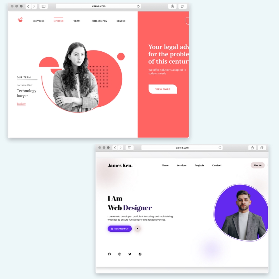 Web Development - JASA PEMBUATAN WEBSITE CV / PORTOFOLIO PROFESIONAL - 2