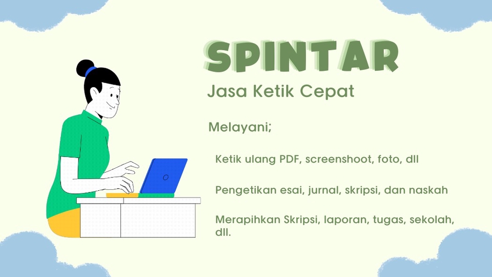 Jasa ketik cepat esai, jurnal, skripsi, dll