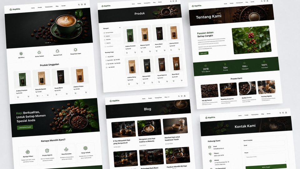 desain web bisnis coffe shop
