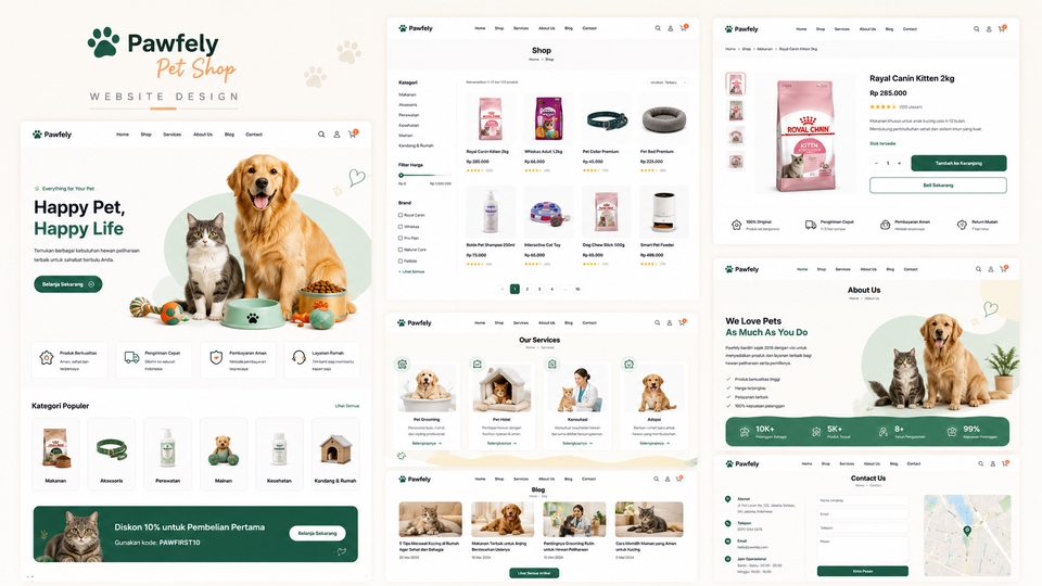 desain web bisnis petshop
