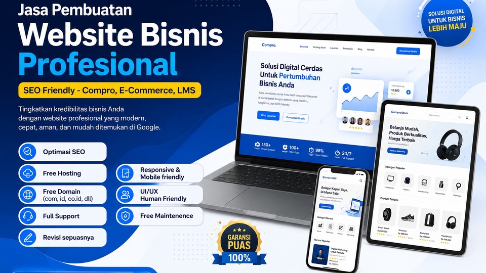 Jasa pembuatan website bisnis profesional SEO friendly murah profesional dan terpercaya