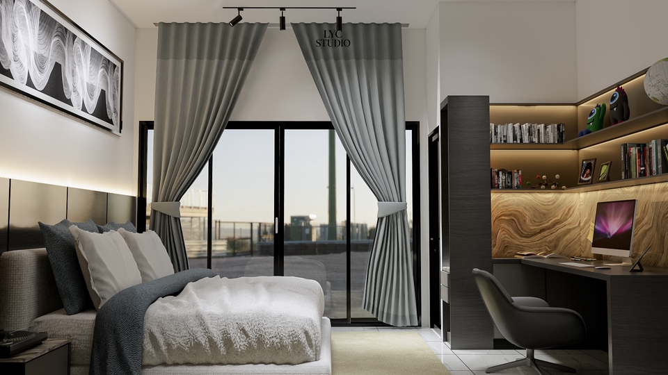 3D Rendering - Interior Design Plan and 3D Rendering - 12