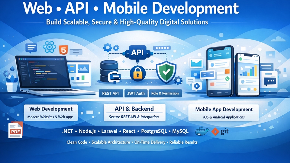 membuat web development api dan mobile