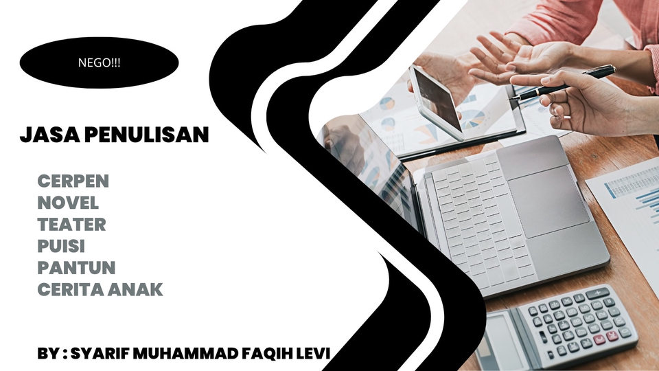 Jasa Penulis / Pengarang Puisi dan Syair - PENULIS CERITA FIKSI DAN NON FIKSI (PANTUN, PUISI, TEATER, NOVEL, CERPEN, DAN CERITA ANAK)