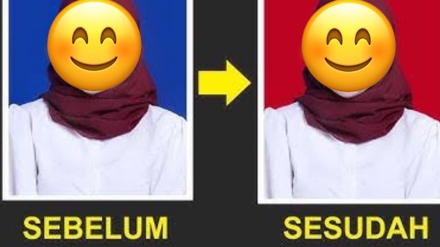 Mengganti background foto