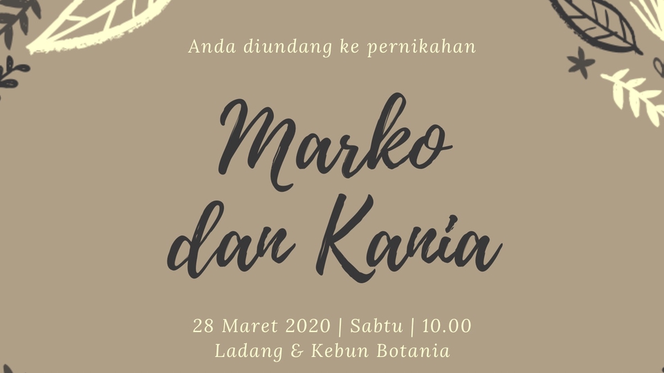 Contoh undangan pernikahan