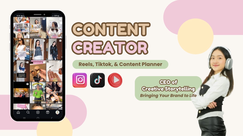 Short Video Promosi Social Media Tiktok/Reels Content Creator