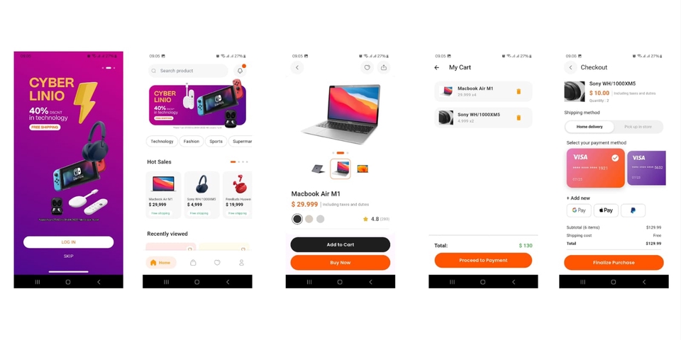 Hasil Slicing Dari Figma To Flutter
