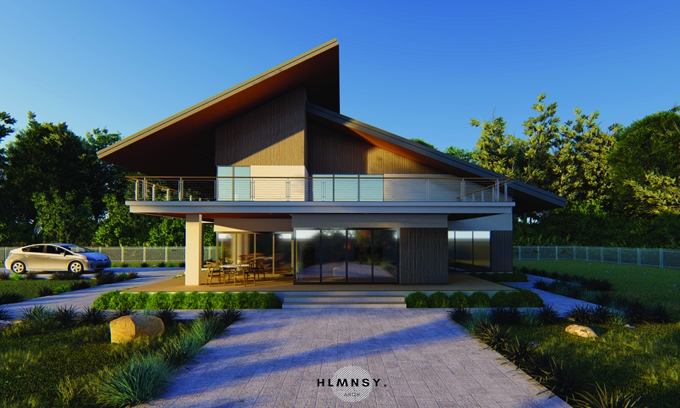 3D & Perspektif - DESAIN RUMAH HUNIAN ( DESAIN 3D RENDERING FASAD EXTERIOR & GAMBAR KERJA DED ) - 17