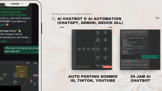 Jasa Pembuatan Bot di Telegram, WhatsApp, dan Discord - Jasa pembuatan AI Chatbot & AI Automation menggunakan Chat GPT, Gemini, Grok dll