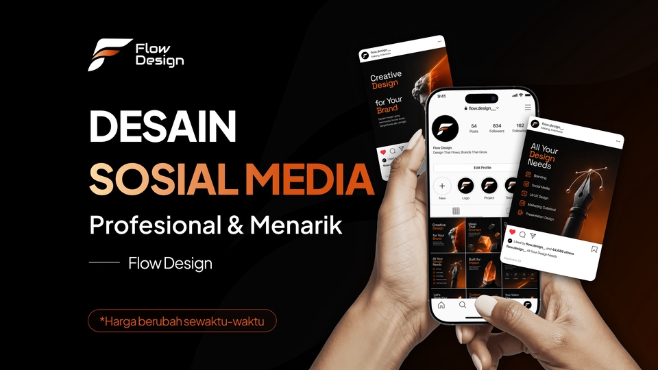 Desain Sosial Media (Feed & Story) - Profesional & Menarik