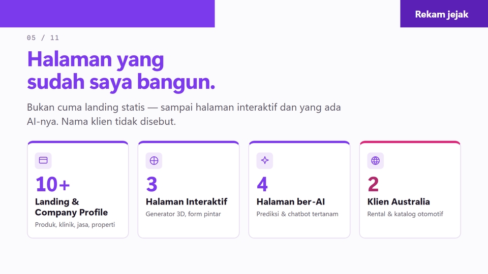 Web Development - Jasa Landing Page Next.js + Chatbot AI & Otomasi WhatsApp (n8n, Meta Ads, Lead Capture) - 5