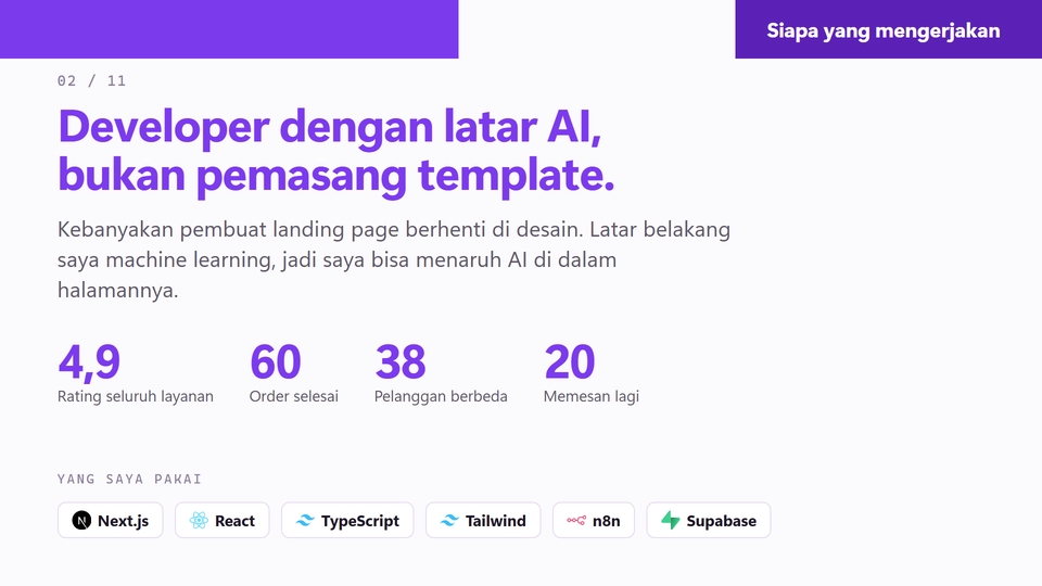 Web Development - Jasa Landing Page Next.js + Chatbot AI & Otomasi WhatsApp (n8n, Meta Ads, Lead Capture) - 2