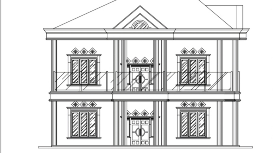 Jasa Gambar Rumah 2D AutoCAD (Tampak & Denah