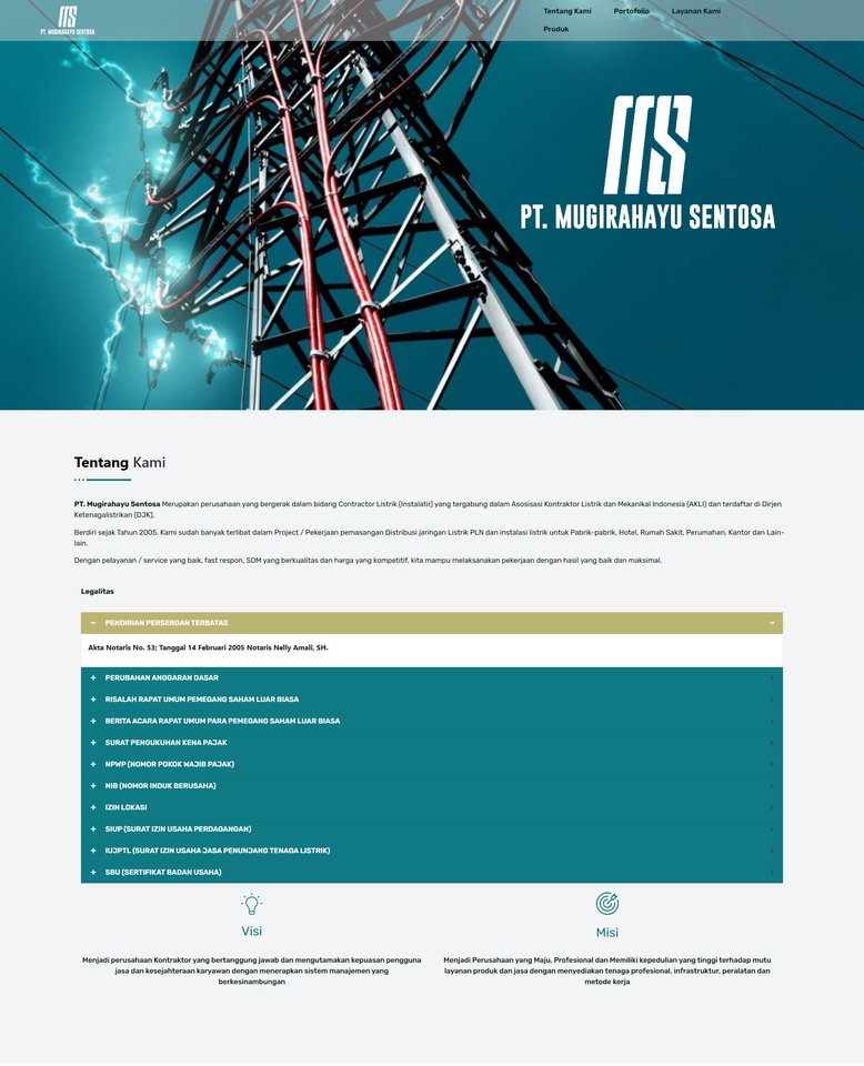 PT. Mugirahayu Sentosa
https://ptmugirahayusentosa.com