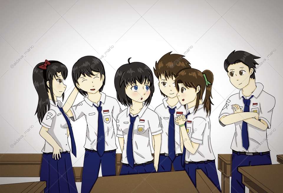 Ilustrasi Buku dengan tema "Indah dan teman-teman"