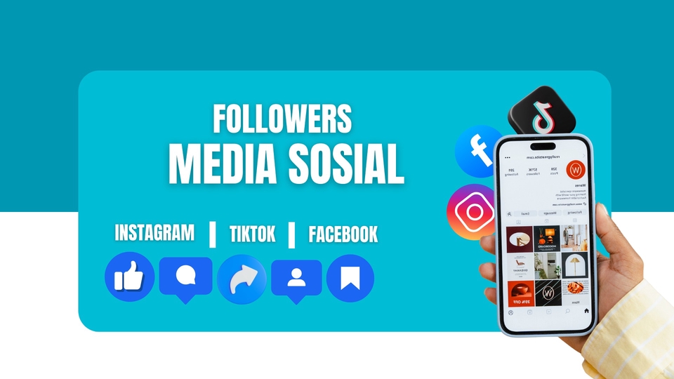Jasa Like & Tambah Follower Tiktok Aktif & Permanen - Jasa tambah followers media sosial murah bergaransi