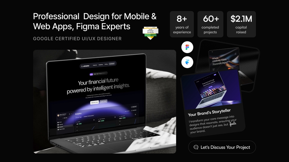 Professional UI/UX Design | Web, Mobile App, Landing Page, Dashboard, B2B
