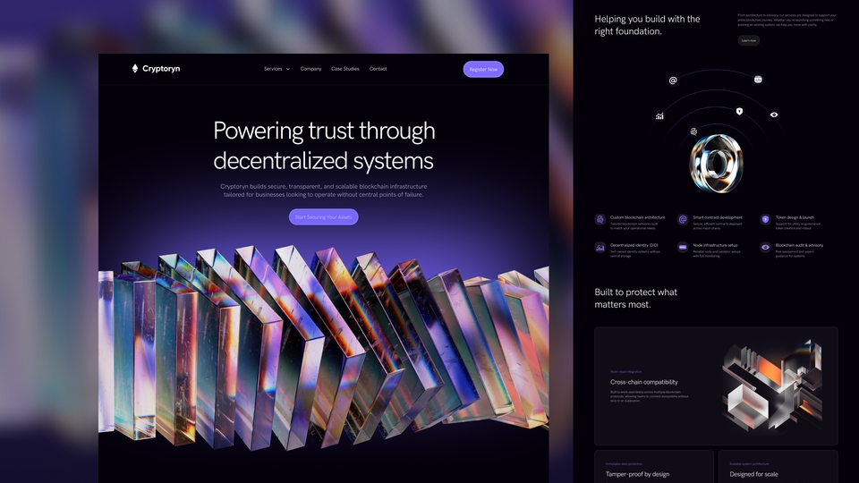 Web3 Crypto Web Landing Page Design for Trading and Portfolio, Modern UI/UX