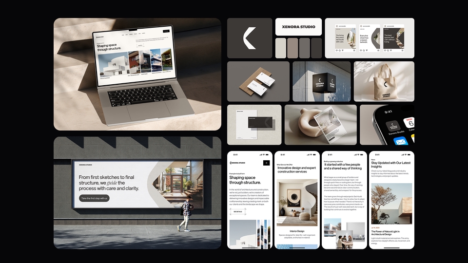 Inspiring visual design, unique branding and art direction for Construction & Architecture Company