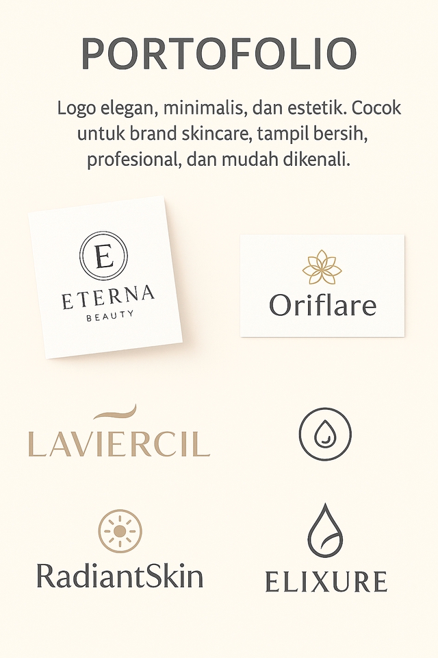 Beberapa contoh logo yang saya buat dari berbagai brand 