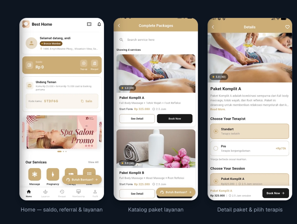 Aplikasi Ponsel - Aplikasi Android/Ios Best Spa dan Jasa Lainnya - 2