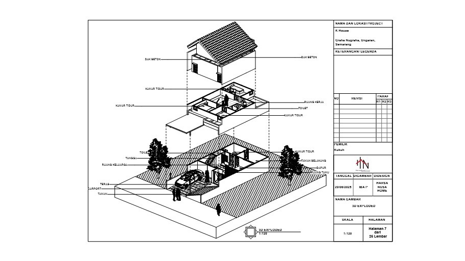 Gambar Kerja Arsitektur, Struktur, MEP & Interior