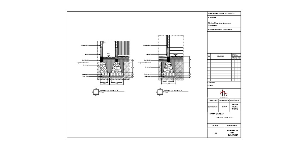 CAD Drawing - Gambar Kerja Arsitektur, Struktur, MEP & Interior - 24