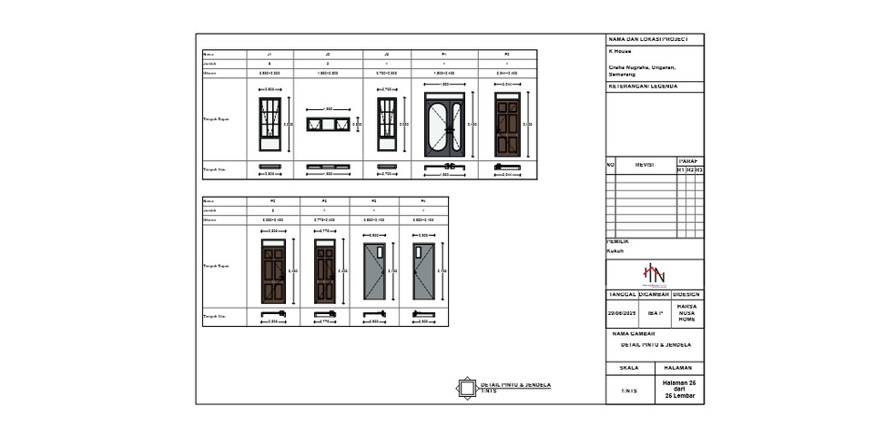 CAD Drawing - Gambar Kerja Arsitektur, Struktur, MEP & Interior - 25