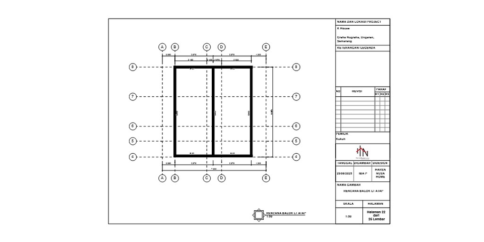 CAD Drawing - Gambar Kerja Arsitektur, Struktur, MEP & Interior - 22