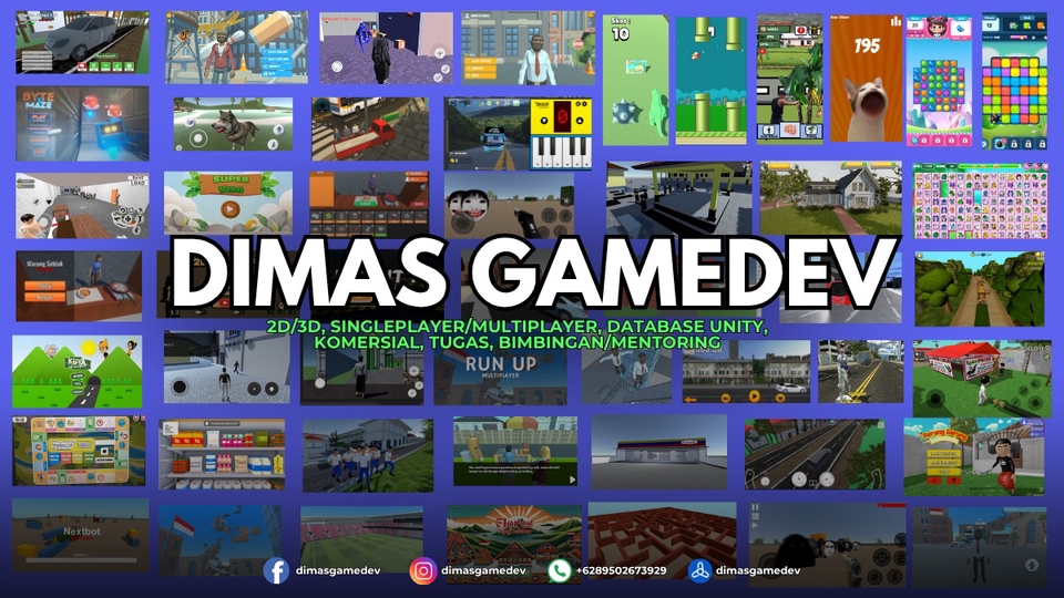 Jasa Pembuatan Game dari Game Developer Berbagai Platform - Jasa Pembuatan Game 2D & 3D Profesional – Unity, PC, Mobile & Web - Multiplayer / Singleplayer