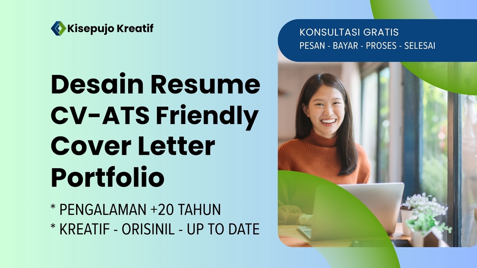 Jasa Desain CV (Curriculum Vitae) & Portofolio - Desain CV / Resume / Cover Letter / Portfolio Profesional (ATS Friendly)