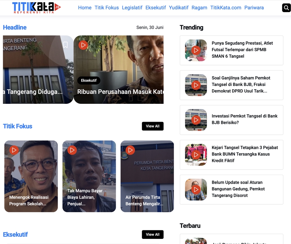 Online Video News Portal titikkata