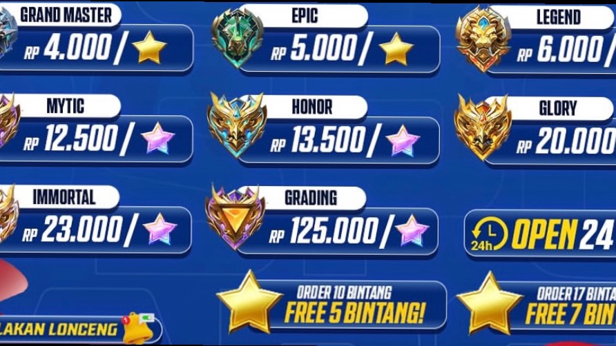 Jasa Joki dan Partner Games Online - HARGA JOKI 