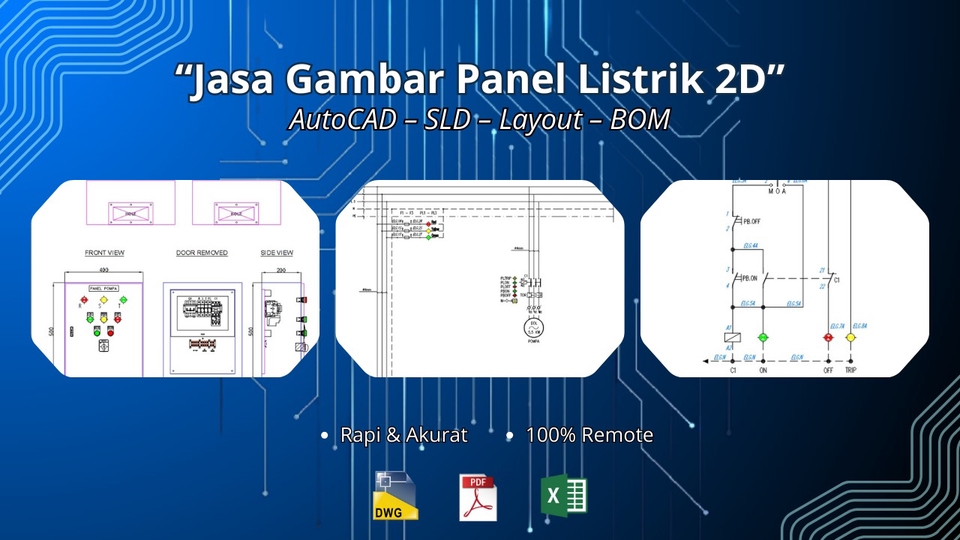 Pembuatan Gambar Teknik Panel Listrik 2D
