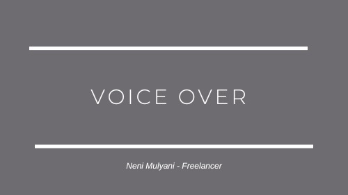 Sulih suara (dubbing, looping) - Jasa Voice Over - 2