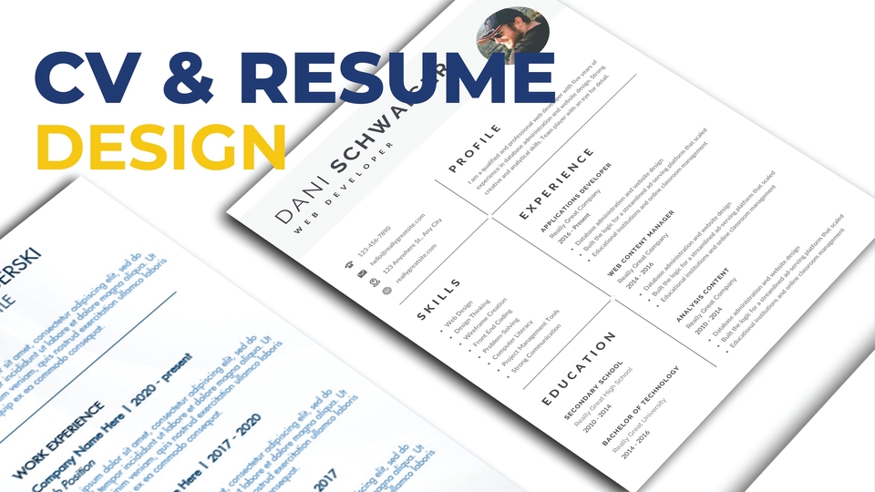 Jasa Desain CV (Curriculum Vitae) & Portofolio - Jasa Desain Grafis | CV, Resume atau Portofolio mu