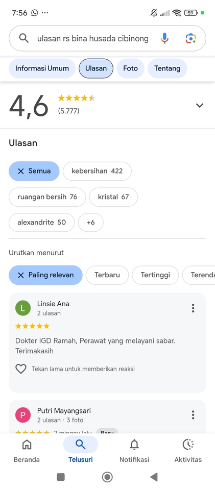 Memberi Review - Review google - 2
