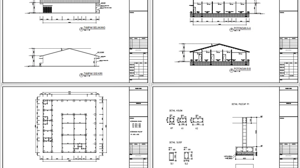 Jasa Pembuatan Gambar Kerja 2D dan 3D, CAD Drawing, As built Drawing